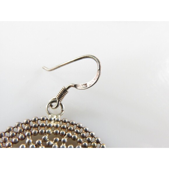 Designer Quality Sterling Silver Ball Necklace & Ball Mesh Pendant and Earring S - Picture 5 of 7